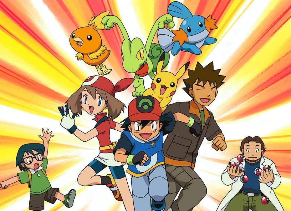 Ash, his team and all pokemons.